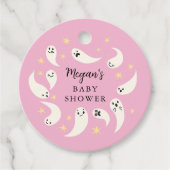Little Boo Girl Baby shower Bedankjes Labels (Voorkant)
