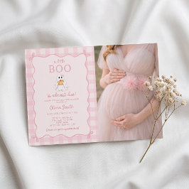 Little Boo Girl Spook Baby Shower Uitnodiging Foto