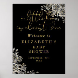 Little Boo Gothic Baby shower Welkomstbord Poster