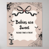 Little Boo Gothic BabyShower Baby's zijn Sweet Sig Poster (Voorkant)