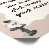 Little Boo Gothic BabyShower Envelope Station Teke Poster (Hoek)