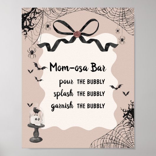 Little Boo Gothic BabyShower Envelope Station Teke Poster (Voorkant)