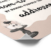 Little Boo Gothic BabyShower Envelope Station Teke Poster (Hoek)