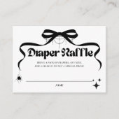 Little Boo Gothic Halloween Baby shower Luier Informatiekaartje (Voorkant)