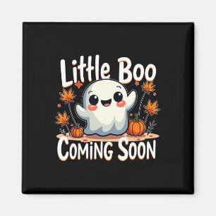 Little Boo Grappig en Schattige Halloween Zwangers Magneet