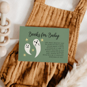 Little Boo Green Baby shower Boek aanvragen Informatiekaartje