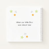 Little Boo Green Sinaasappel Baby shower Gastenboe Notitieboek (Achterkant)