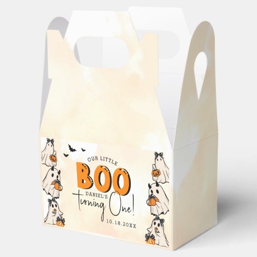 Little Boo Halloween 1e verjaardag Bedankdoosjes (Geopend)