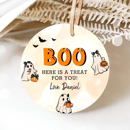 Little Boo Halloween 1e verjaardag Bedankjes Labels