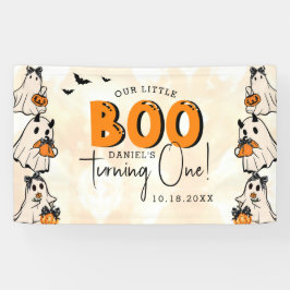 Little Boo Halloween 1e verjaardag Spandoek