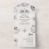 Little Boo Halloween Baby shower All One nodigt ui All In One Uitnodiging (Binnen)