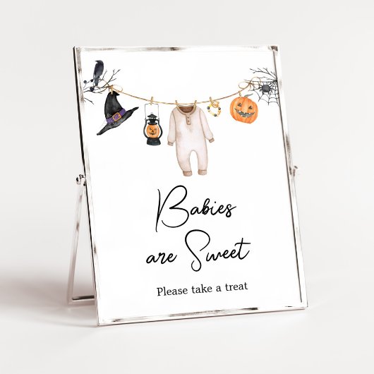 Little Boo Halloween Baby shower Baby's zijn zoet Poster