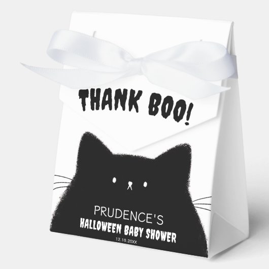 Little Boo Halloween Baby shower Bedankdoosjes (Voorkant)