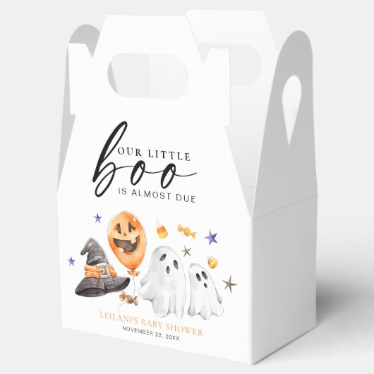 Little Boo Halloween Baby shower Bedankdoosjes (Geopend)