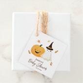 Little Boo Halloween Baby shower Bedankjes Labels (In situ)