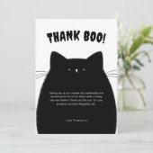 Little Boo Halloween Baby shower Bedankkaart (Staand voorkant)