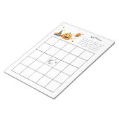 Little Boo Halloween Baby shower Bingo Game Notitieblok (Schuin)