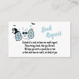 LITTLE BOO HALLOWEEN BABY SHOWER BOEK AANVRAAG INFORMATIEKAARTJE
