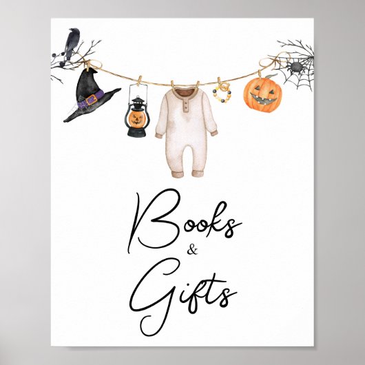 Little Boo Halloween Baby shower Boeken en geschen Poster (Voorkant)