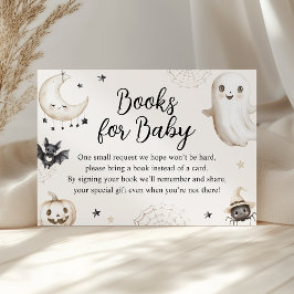 Little Boo Halloween Baby shower Boeken voor Baby Informatiekaartje