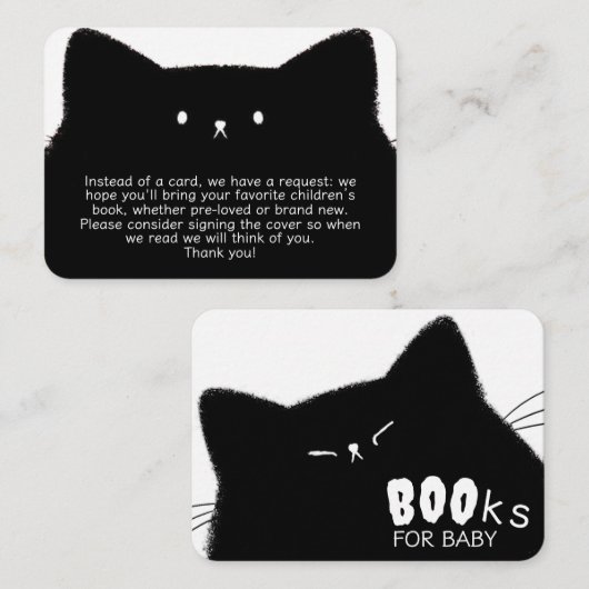 Little Boo Halloween Baby shower Boeken voor Baby Informatiekaartje (Voorkant / Achterkant)