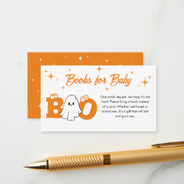 Little Boo Halloween Baby shower boeken voor Baby Informatiekaartje