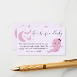 Little boo Halloween baby shower boeken voor baby Informatiekaartje
