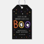 Little Boo Halloween Baby shower Cadeaulabel (Voorkant)