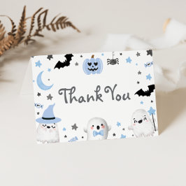 Little Boo Halloween Baby shower Dank je kaart