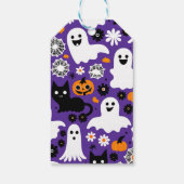 Little boo Halloween baby shower dank je wel gunst Cadeaulabel (Achterkant)