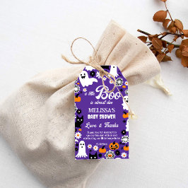 Little boo Halloween baby shower dank je wel gunst Cadeaulabel