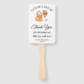 Little Boo, Halloween baby shower Dank je wel scha Handwaaier (Voorkant)