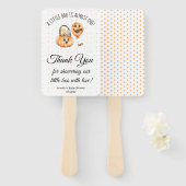 Little Boo, Halloween baby shower Dank je wel scha Handwaaier (Voorkant en achterkant)