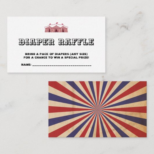 Little Boo Halloween Baby shower Diaper Raffle Enc Informatiekaartje (Voorkant / Achterkant)