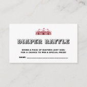 Little Boo Halloween Baby shower Diaper Raffle Enc Informatiekaartje (Voorkant)