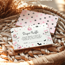 Little Boo Halloween Baby shower Diaper Raffle