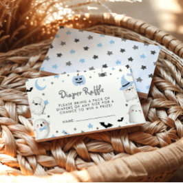Little Boo Halloween Baby shower Diaper Raffle Informatiekaartje