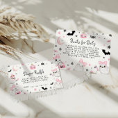 Little Boo Halloween Baby shower Diaper Raffle Informatiekaartje
