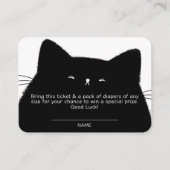 Little Boo Halloween Baby shower Diaper Raffle Informatiekaartje (Voorkant)