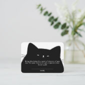 Little Boo Halloween Baby shower Diaper Raffle Informatiekaartje (Staand voorkant)