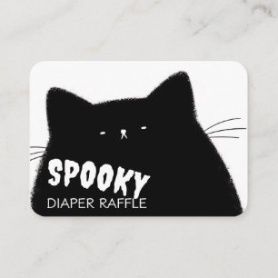 Little Boo Halloween Baby shower Diaper Raffle Informatiekaartje