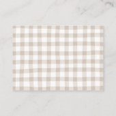 Little Boo Halloween Baby shower Display Shower Informatiekaartje (Achterkant)