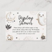 Little Boo Halloween Baby shower Display Shower Informatiekaartje (Voorkant)