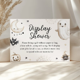 Little Boo Halloween Baby shower Display Shower Informatiekaartje