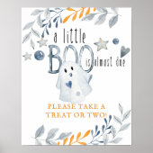 Little Boo Halloween Baby shower Favor Poster (Voorkant)