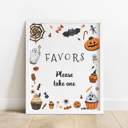 Little Boo Halloween Baby shower Favorieten Poster
