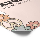 Little Boo Halloween Baby shower gunsten teken Poster (Hoek)