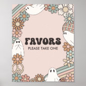 Little Boo Halloween Baby shower gunsten teken Poster (Voorkant)