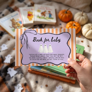 Little Boo Halloween Baby Shower Informatiekaartje