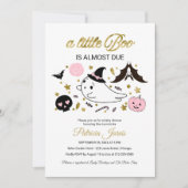 Little Boo Halloween Baby shower Invitation Bedankkaart (Voorkant)